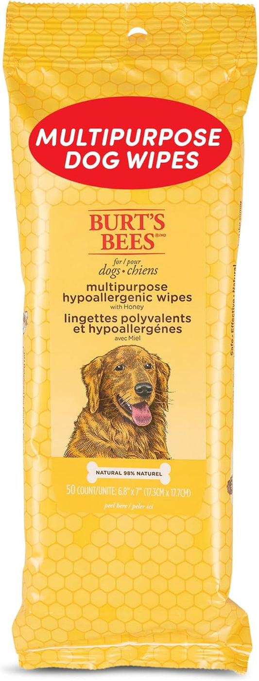 Multipurpose Dog Cleaning Wipes , 98% Natural Origin Formulas, Hypoallergenic